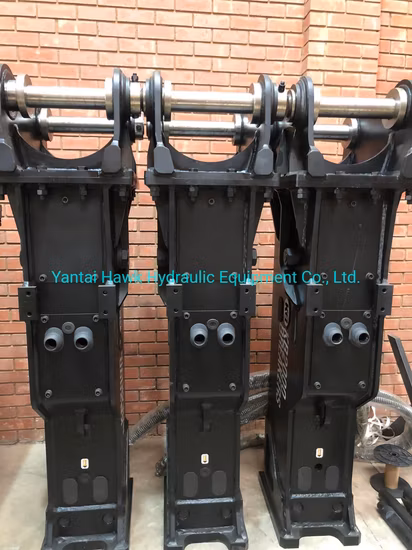 Rompedor de roca hidráulico tipo caja de cincel de 20 toneladas y 140 mm para excavadora