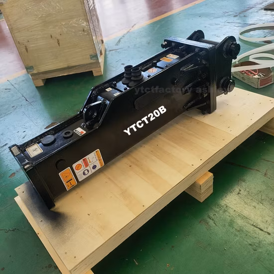 Martillo rompedor de roca hidráulico Ytct Martillo chino para excavadora